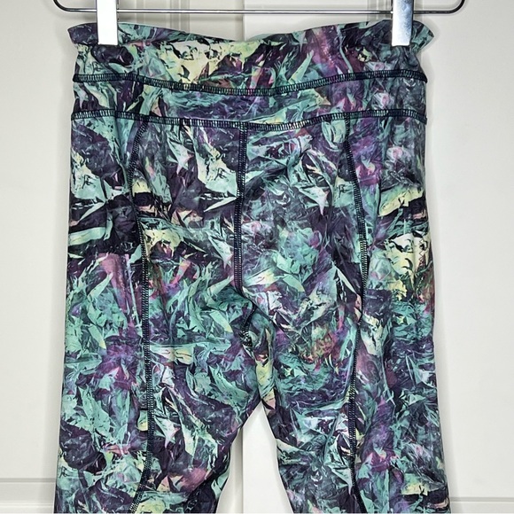 Lululemon Leggings 8 Inspire Tight Iridescent Pants Womens Blue Running Pants - Picture 8 of 16